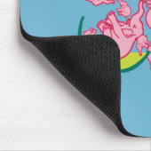Rosa Elefanten Mousepad (Ecke)