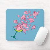 Rosa Elefanten Mousepad (Mit Mouse)