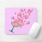 Rosa Elefanten Mousepad (Mit Mouse)