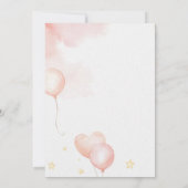 Rosa Elefanteneinladung Einladung (Rückseite)