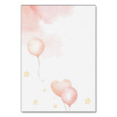 Rosa Elefantenkarte Tischnummer (Rückseite)