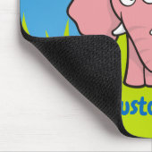 Rosa Elefantenmaus Cartoon Mousepad (Ecke)