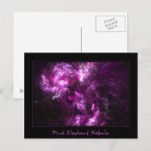 Rosa Elefantennebel Postkarte (Vorne/Hinten)
