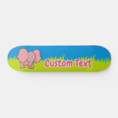 Rosa Elefantenskateboard Cartoon Skateboard (Horizontal)
