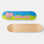 Rosa Elefantenskateboard Cartoon Skateboard (Horizontal)
