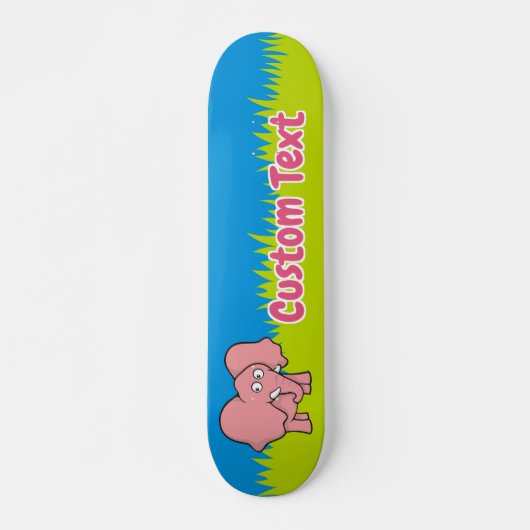 Rosa Elefantenskateboard Cartoon Skateboard (Vorne)
