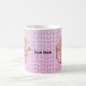 Rosa Elefantentasse Kaffeetasse (Mittel)