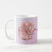 Rosa Elefantentasse Kaffeetasse (Links)