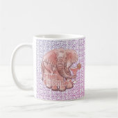 Rosa Elefantentasse Kaffeetasse (Links)