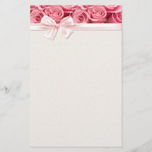 Rosa Elegance 2 Briefpapier