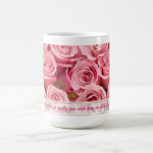 Rosa Elegance - Anpassen Kaffeetasse (Mittel)