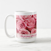 Rosa Elegance - Anpassen Kaffeetasse (Links)