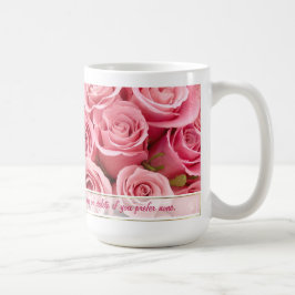 Rosa Elegance - Anpassen Kaffeetasse