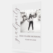 Rosa Elegance Graduation Party Acrylschild (Winkel)