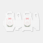 Rosa Elegant Bow Eucalyptus Wappen Babydusche Geschenkschachtel (Ungefaltet)