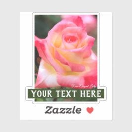 Rosa Elegant Lady [Cut Seal] Aufkleber