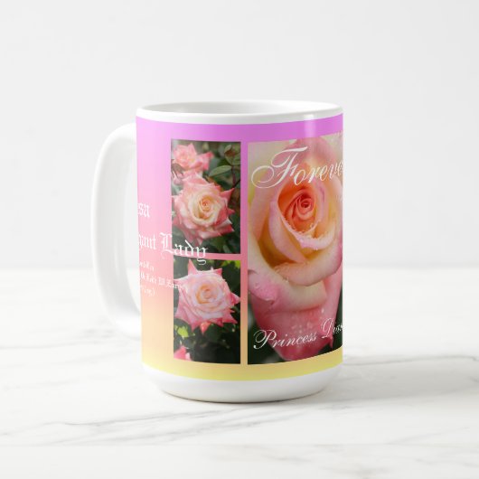 Rosa Elegant Lady [Klassische Tasse] Kaffeetasse (Vorderseite Links)