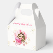 Rosa Elegant Meerjungfrau Starfish Babydusche Geschenkschachtel (Rückseite)