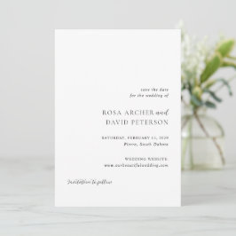 Rosa Elegant Moderne Hochzeit Save The Date