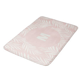 Rosa Elegant Palm Blätter Personalisiert Badematte