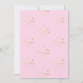 Rosa Elegant Sie bindet das Brautparty des Knotens Einladung (Rückseite)