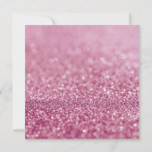 Rosa Elegant Sparkle Verlobung Einladung (Rückseite)