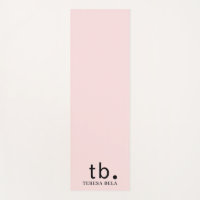 Rosa Elegant Weiblich Minimal Monogramm-Stil