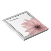 Rosa elegante Blume Notizblock (angewinkelt)