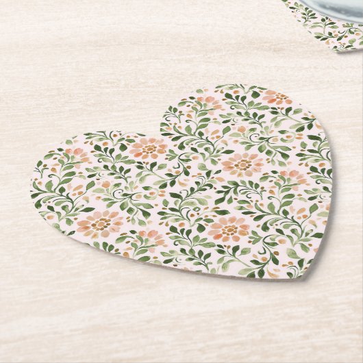 Rosa elegante Blumen-Brautjungfernparty Untersetzer (angewinkelt)