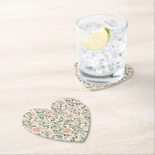 Rosa elegante Blumen-Brautjungfernparty Untersetzer (Vor Ort)