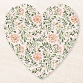 Rosa elegante Blumen-Brautjungfernparty Untersetzer (Vorderseite)