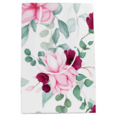 Rosa, elegante Blüte Mittlere Geschenktüte (Vorderseite)