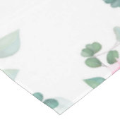 Rosa, elegante Blüte Tischdecke (Schrägansicht)