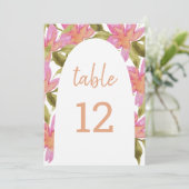 Rosa Elegante Boho Wasserfarben Ankündigung (Stehend Vorderseite)