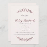 Rosa elegante Brautdusche