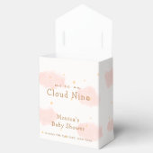 Rosa Elegante Cloud Nine Girl Baby Dusche Geschenkschachtel (Geöffnet)