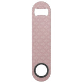 Rosa Elegante Damask Personalisierter Bar Key