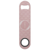 Rosa Elegante Damask Personalisierter Bar Key
