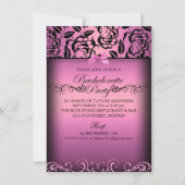 Rosa elegante einladung (Vorderseite)