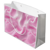 Rosa elegante Geschenktasche Große Geschenktüte (Rückseite Schrägansicht)