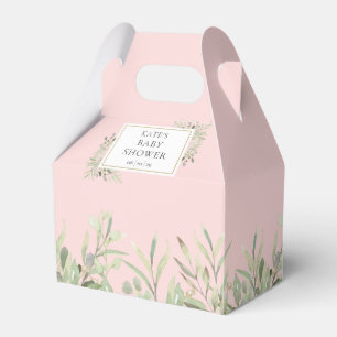 Rosa elegante Grüne Babyparty  Geschenkschachtel