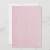 Rosa Elegante Hochzeit Einladung (Rückseite)