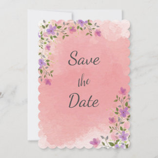 Rosa Elegante Save The Date