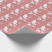 Rosa Elegante Welt Geschenkpapier (Ecke)
