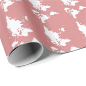 Rosa Elegante Welt Geschenkpapier (Rolleneckpunkt)