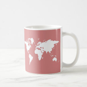 Rosa Elegante Welt Kaffeetasse