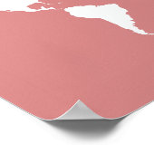 Rosa Elegante Welt Poster (Ecke)