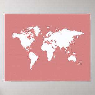 Rosa Elegante Welt Poster