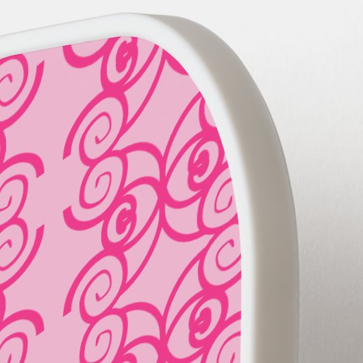 Rosa Elegante Wirbel Pickle Ball Pickleball Paddel Pickleball Schläger (Linke Seite)