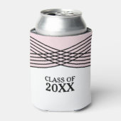 Rosa Eleganter Deko Abschluss kann kühler Dosenkühler (Kanne Vorderseite)